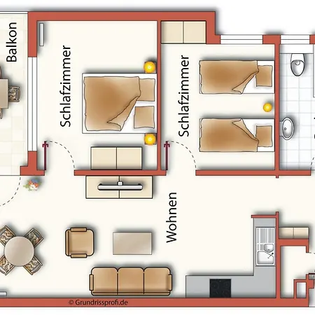 Brise Strandresidenz Else Marie App 29 * הרינגסדורף